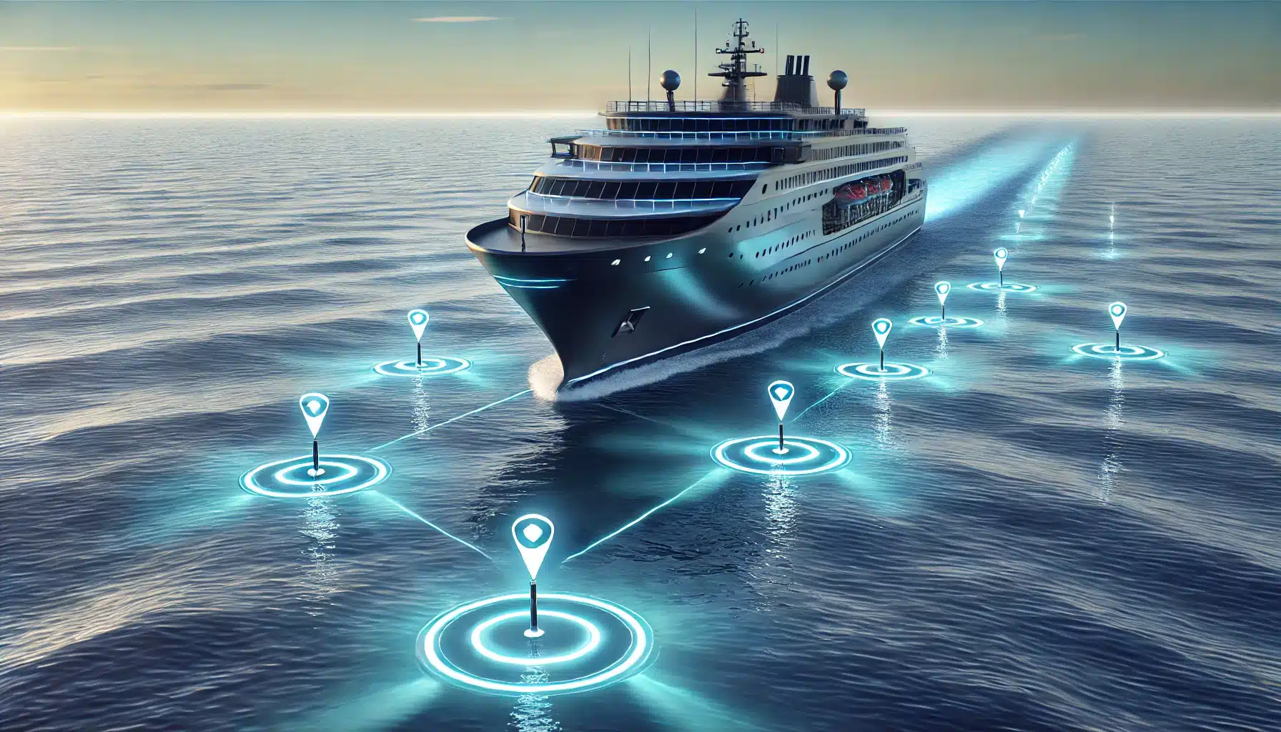A-large-ship-sailing-on-the-ocean-equipped-with-advanced-technology-indicating-autonomous-navigation.